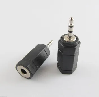 

1pcs Stereo 2.5mm Male Plug To 3.5mm Female Nickel Audio Converter Jack Adapter