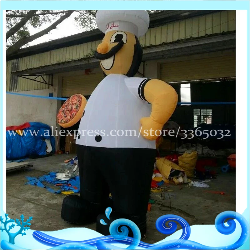 

2018 fancy and lovely inflatable cartoon,inflatable advertisement chef cooker man