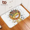 BeddingOutlet Cartoon Animal Doormat Cute Lion Owl Dog Door Carpet Colorful Pug Rugs Non-slip Mats for Kids wholesale 40x60cm 1