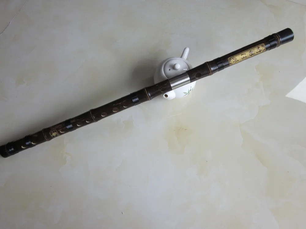 Китайский bitter bamboo flute tranversal с открытым отверстием белая медная вилка
