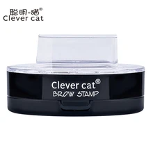 Умная кошка, брендовая, стойкая, легко окрашиваемая, водостойкая, пота, окрашенная паста для бровей, пудра для бровей, не ореол, крашение