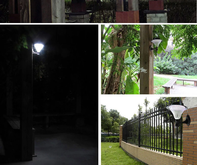 Sensor de Rua ao ar Luzes de Energia da Bateria Solar 32 Leds Jardim Arandela Lâmpadas Livre Lanterna Luminaria 2 Pçs Led Luz 22 Cheap Lâmpadas solares