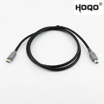 

1pc USB 3.1 Type-C Male Plug to USB Mini Male Plug Charging Data OTG Connector Adapter Male to Male Cable 25cm/1m