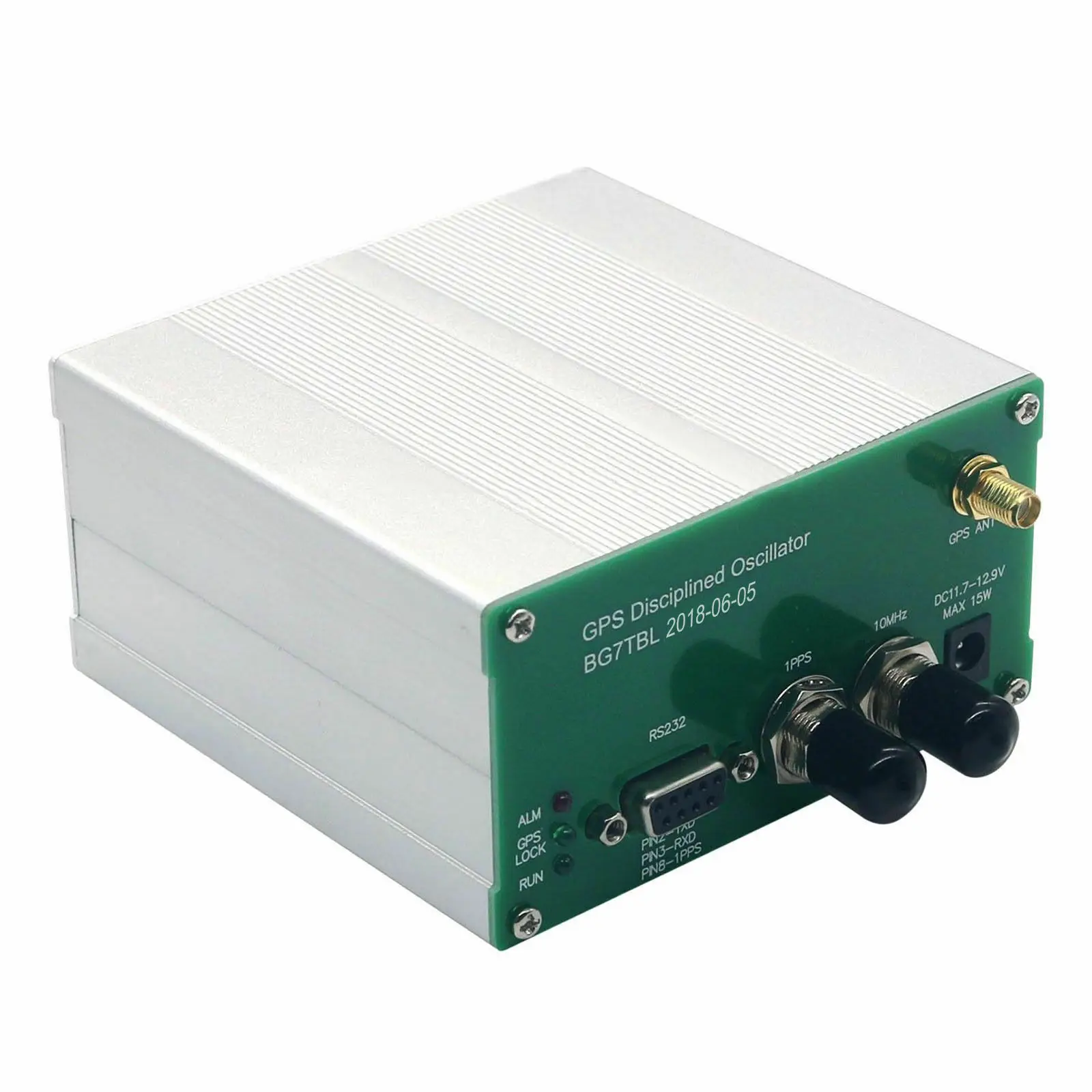 

made by Bg7tbl 10MHz GPS DISCPLINED CLOCK GPSDO 10M OUTPUT Square WAVE Squarewave +power supply +Antenna