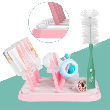 

2018 Multifunctional Portable Folding Baby Bottle Drying Rack Bottle Baby Feeding Bottles Cleaning Drying Rack Nipple Shelf