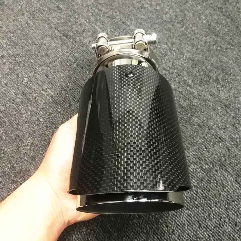 Без логотипа Akrapovic выхлоп автомобиля из углеродного волокна выхлоп ...