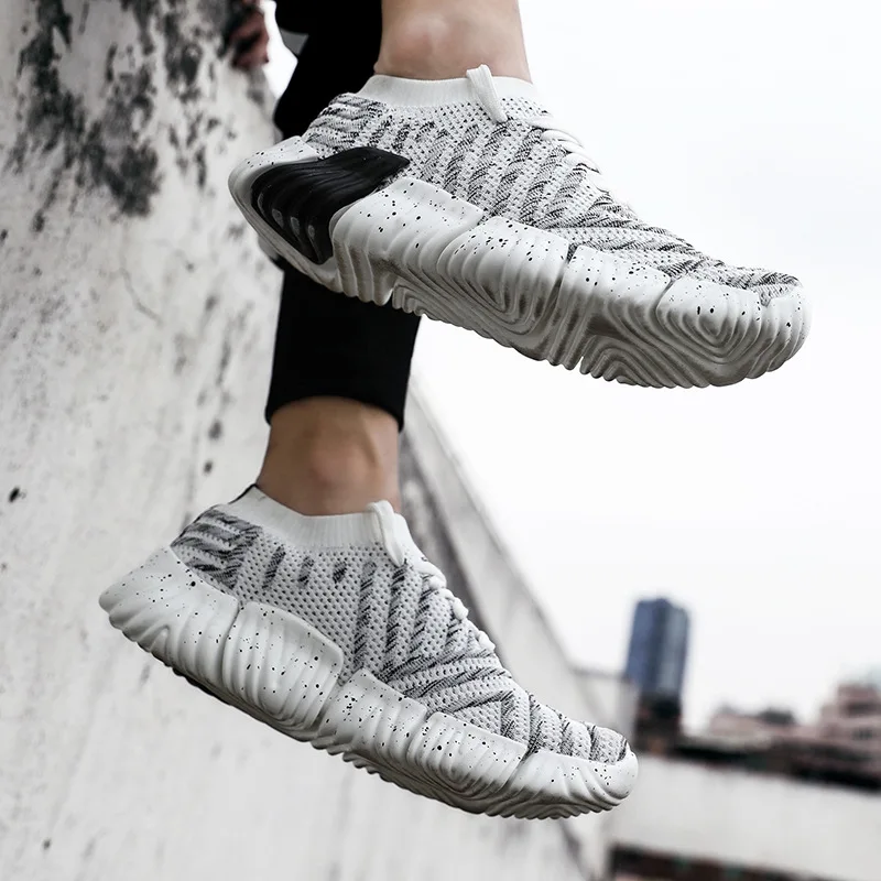 

Krasovki New High Quality Sneakers Women mEN Breathable vulcanized shoes casual sneakers knit breathable comfortable Sneakers
