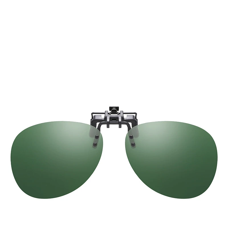 Поляризованные прикрепляемые солнцезащитных очков Для мужчин Женская Сережка на близорукости очки зеркало UV400 клип солнцезащитные очки Ночное видение очки для вождения ZB-80 - Цвет линз: 2