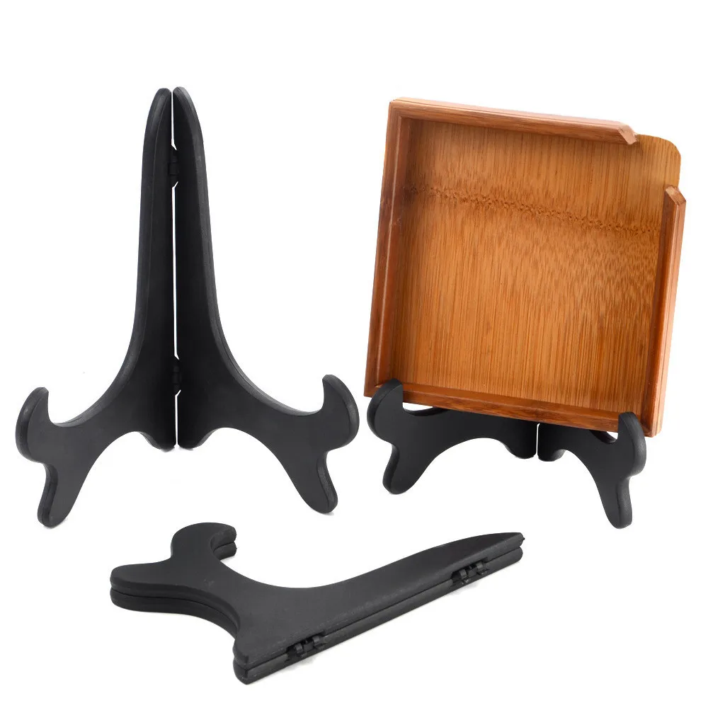 

ISHOWTIENDA 2018 Plastic Easels Display Plate Holder Pictures Frame Photos Pedestal Stand Rack Hot sale