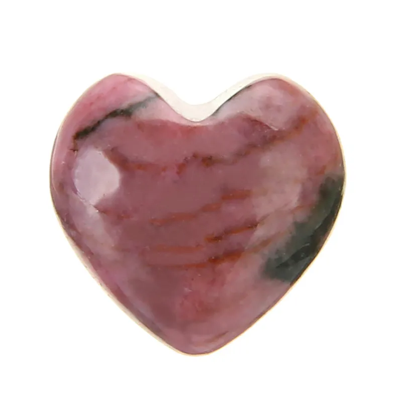 Natural Gem Stone Love Heart Pendants Vintage Clear Tiger Eye Crystal Quartz Opal Reiki Chakra DIY Jewellery