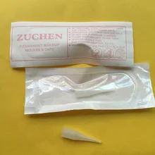 Одноразовые 100 шт. 1RL Перманентный макияж бровей губ иглы татуировки Советы Индивидуальная упаковка гигантские солнца иглы татуировки Советы