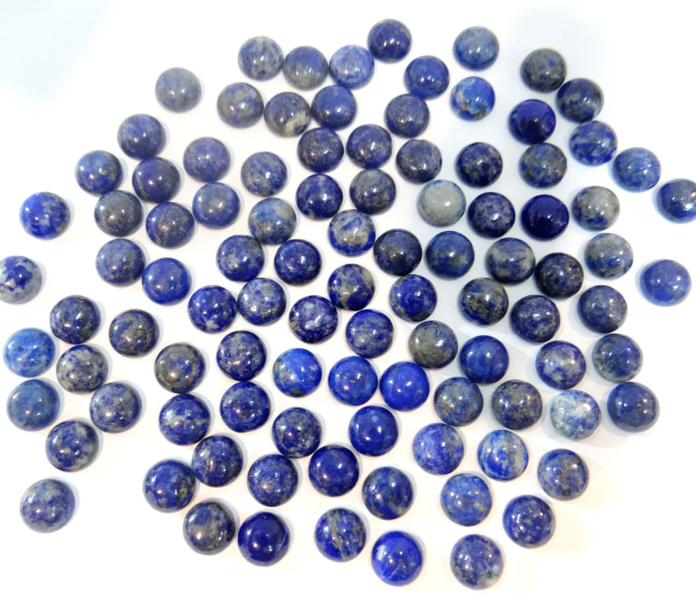 

10mm Natural stone Turquoises Quartz crystal lapis Round Cabochon Pendant for diy Jewelry making necklace Accessories50pcs