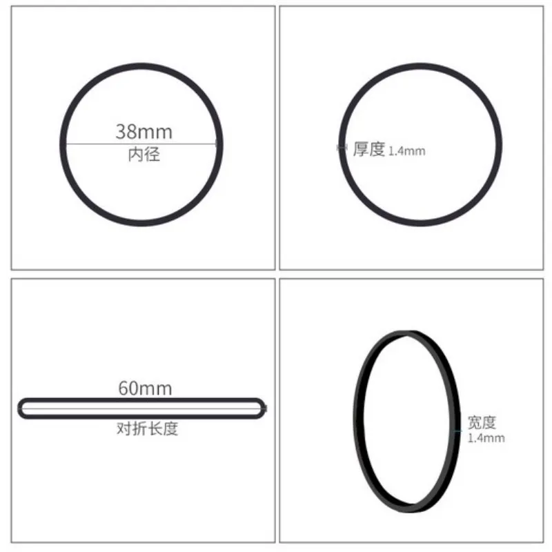 38 мм черная резиновая лента школьные офисные связывающие гаджеты Прочные эластичные резинки