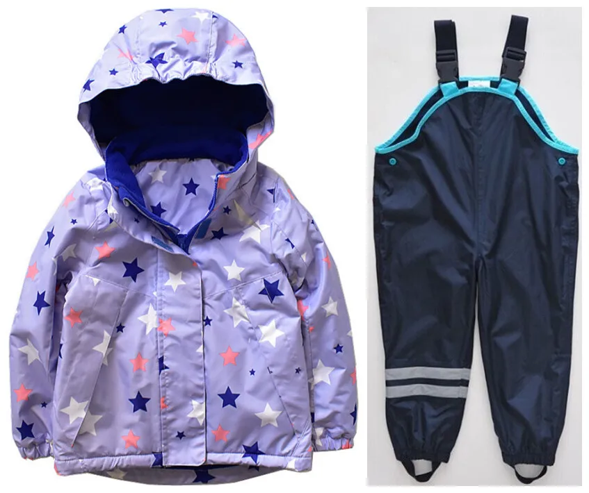 Коллекция года, пальто модная куртка для мальчиков и девочек весенне-осенние штаны для малышей Детская ветровка, Детский костюм - Цвет: Photo Color