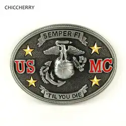 USMC металлические пряжки ремня для повседневные мужские ремни модные ковбойские аксессуары Klamry Do Paska, только пряжка