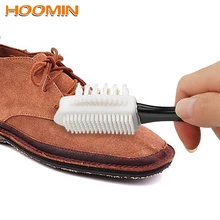 HOOMIN S Форма для обуви из нубука и замши медный провод в силиконовой изоляции обуви щетка инструмент для чистки 3 стороны обуви щетка многофункциональная