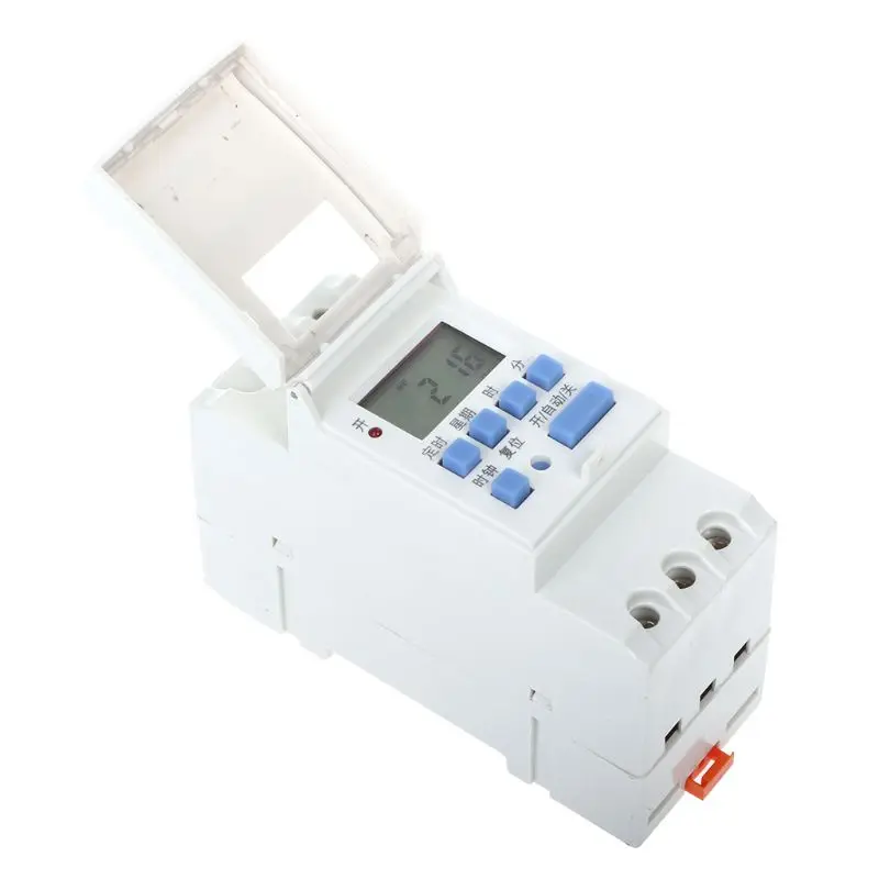 AC220V 16A программируемый цифровой таймер переключатель реле управления Din рейку#0604