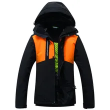 Лыжный костюм, цветные комплекты для катания на лыжах, мужские плотные теплые дышащие водонепроницаемые уличные походные спортивные костюмы, двойная куртка для сноуборда