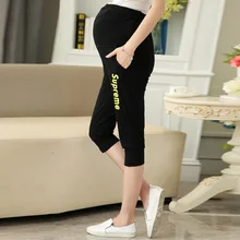 Maternity shorts sports Capris for Pregnant Women Comfortable Pregnancy Pants Plus Size Clothing Maternity Wear Clothes