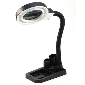 

Manicure Vacuum Cleaner 40 LED Illuminated Lighting 5X 10X Stand Magnifier & Desk Nail Tools