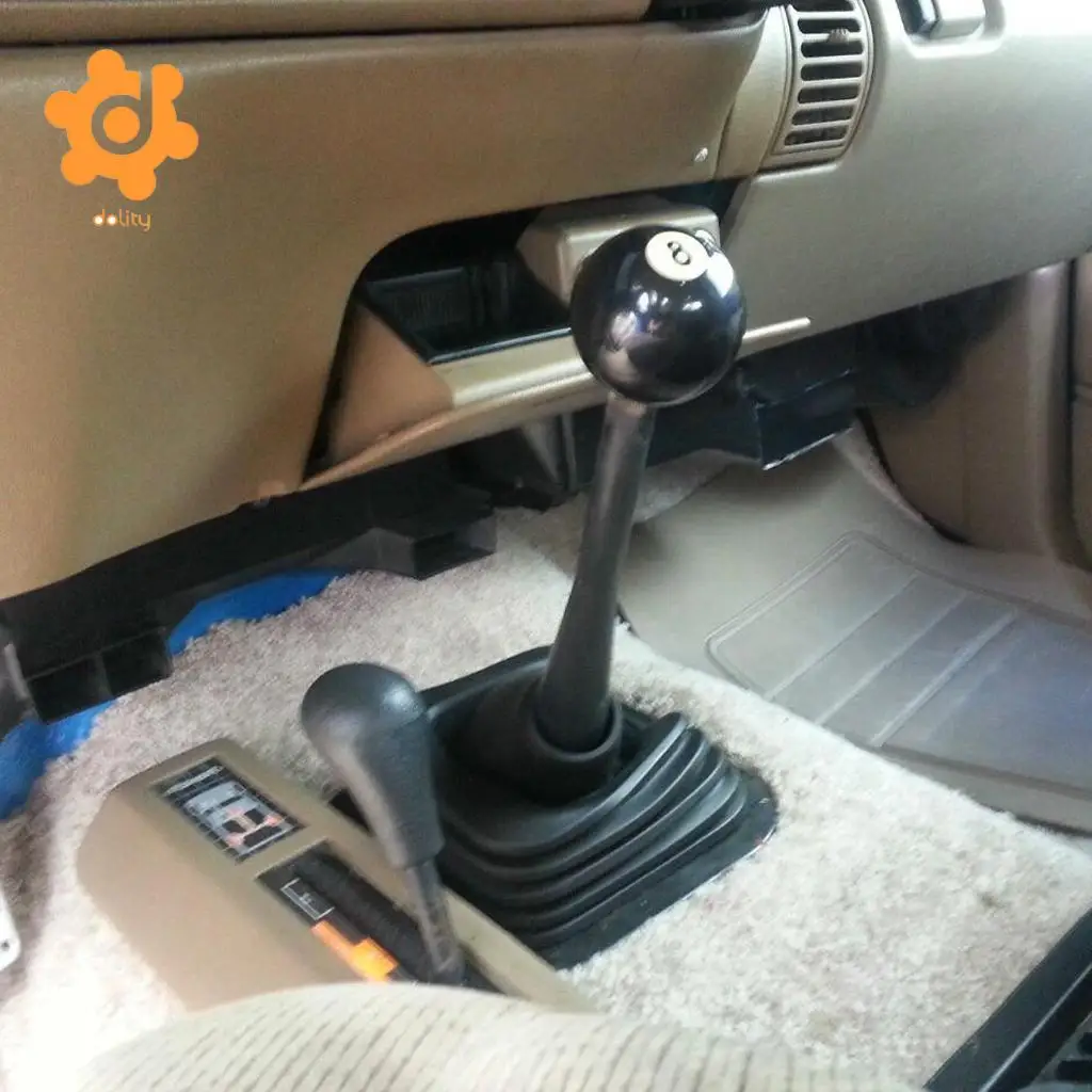 M12*1.25MM Black 8 Billiard Manual Gear Shift Knob with M10*1.5 Nut Insert