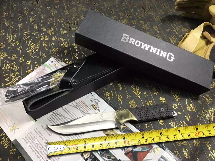 

A3 Browning Hunting Fixed Knife 8Cr14Mov Blade Tactical Knives Utility Outdoor Camp Knives Multi Survival Tools