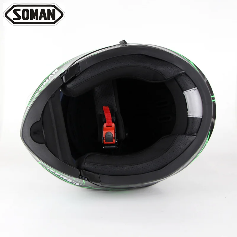 Soman 955 новые цветные мотоциклетные шлемы с двойными линзами модели для
