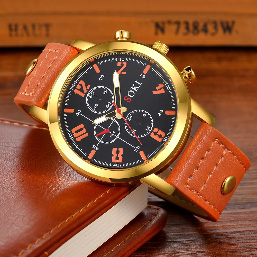 

Mens Watches Fashion Nylon strap Analog Quartz Round Wrist Watch relojes para hombre saat erkekler herren uhren zegarek meski