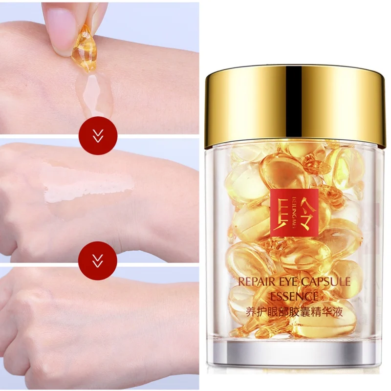 

Face Pearls Cream Whitening Moisturizing Anti Wrinkle + Images Gold Eye Cream Dark Circles Remover Eye Bag Skin Care