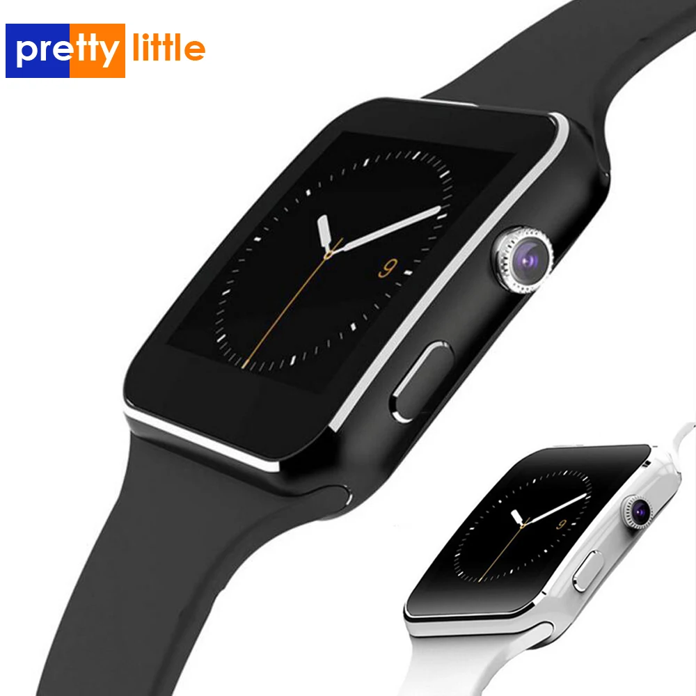 Скидка Bluetooth Смарт часы X6 Спорт Шагомер Smartwatch с камерой поддержка sim карты Whatsapp Facebook для телефона Android