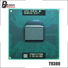 Двухъядерный процессор Intel Core 2 Duo T9300 SLAQG SLAYY 2,5 GHz двухъядерный двухпотоковый Процессор 6M 35W Socket P