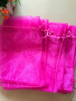 

Free Shipping,100pcs/lot Fuchsia 17x23cm,Christmas & Wedding Gift Bags,Jewelry Bags Gift packing Pouches