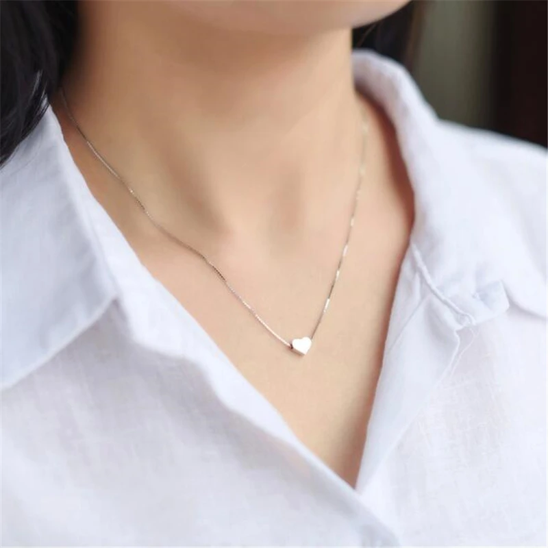 

Fashion 925 Sterling Silver Matte Triple Square Pendant Necklace For Women Fine Necklaces & Pendants