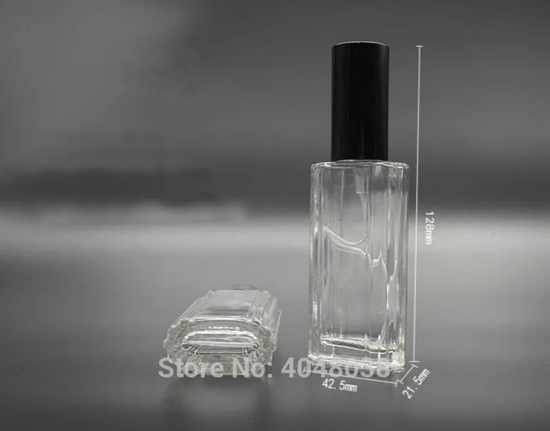 30ml Spray Bottle Glass Perfume Atomizer Empty Rectangle Parfum Vial Cosmetic Packaging Refillable Perfume Bottle (1)