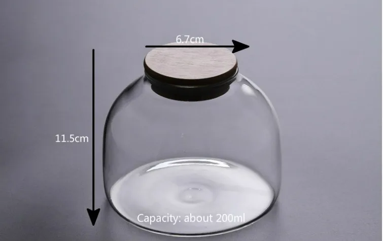 Прозрачная маленькая портативная герметичная банка для сахара, стеклянная чаша, стеклянные бутылки, баночки для специй, Баночки, баночки для хранения приправ