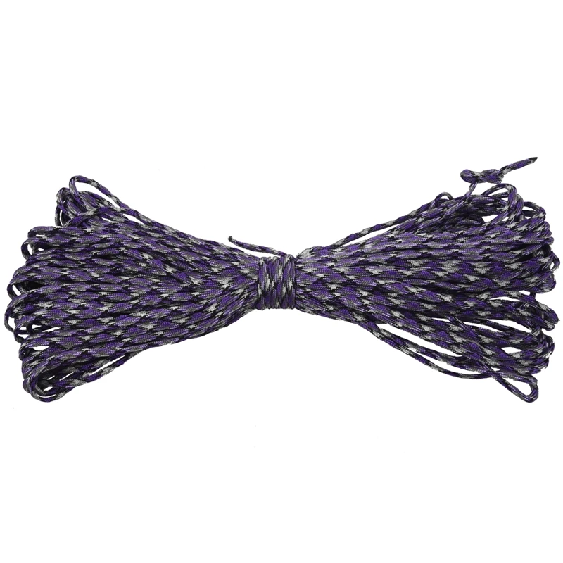 550 Paracord 7 الداخلية السواحل مل المواصفات النوع الثالث Bushcraft بقاء الحبل حبل ، 100 قدم مشرق الوردي (#53)