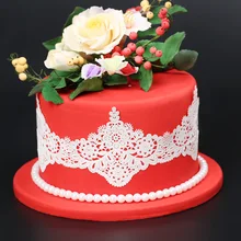 N334Baking hochzeit zucker spitze mat blume grenze form hochzeit silikon backform