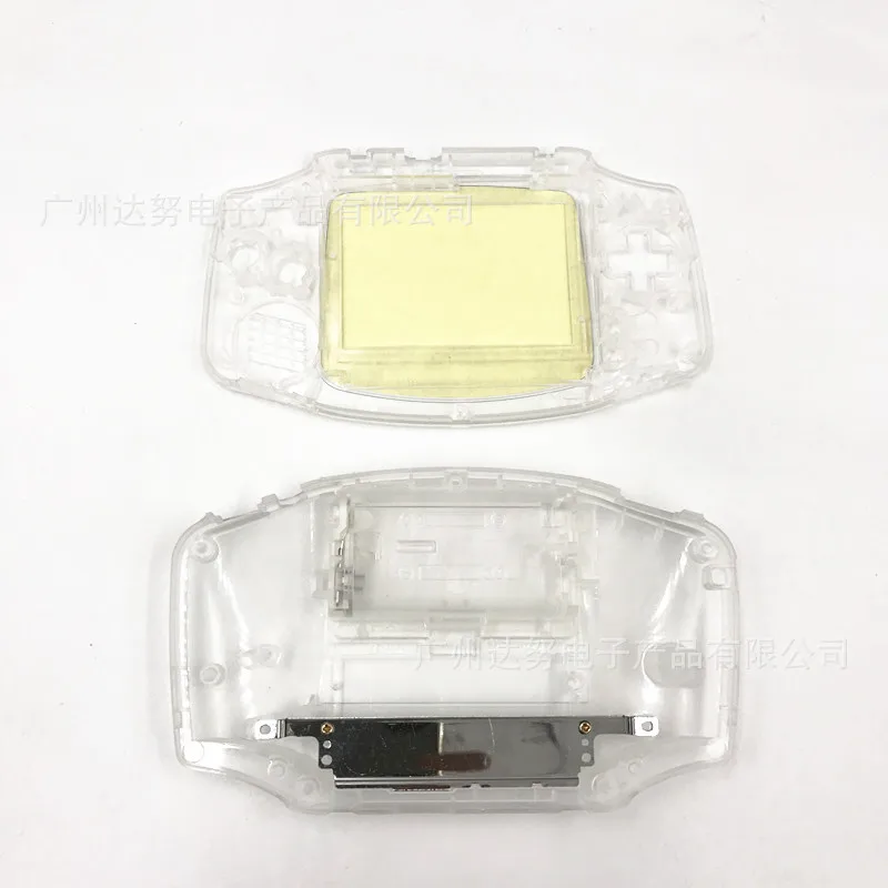 Прозрачный+ черный корпус оболочки кнопки Запчасти для Gameboy Advance GBA Ремонт