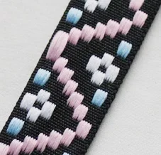 pink 2 ярда 2 см Этническая ВЫШИТАЯ лента винтажная отделка Бохо кружево своими руками сумка аксессуары вышитая ткань - Цвет: pink