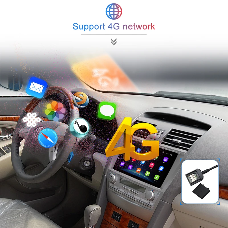 Junsun 2G + 32G Android 8 1 для Toyota Camry 40 50 2007 2008 Авто 2 din Автомобильный Радио стерео плеер