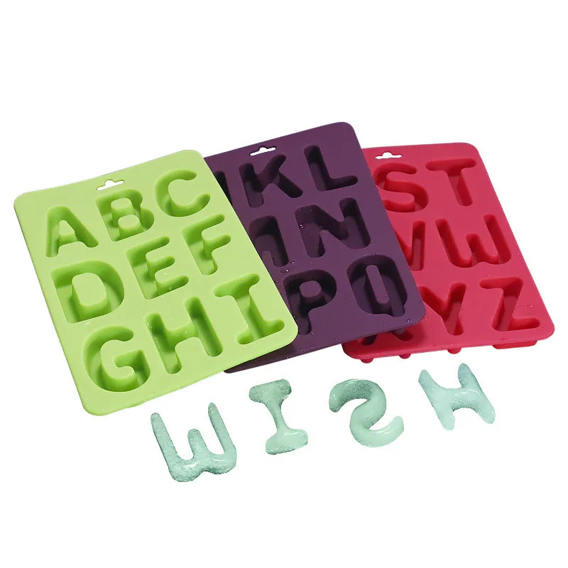3pcs/1set Cake Mold Big Alphabet letter Silicone Mold Cake