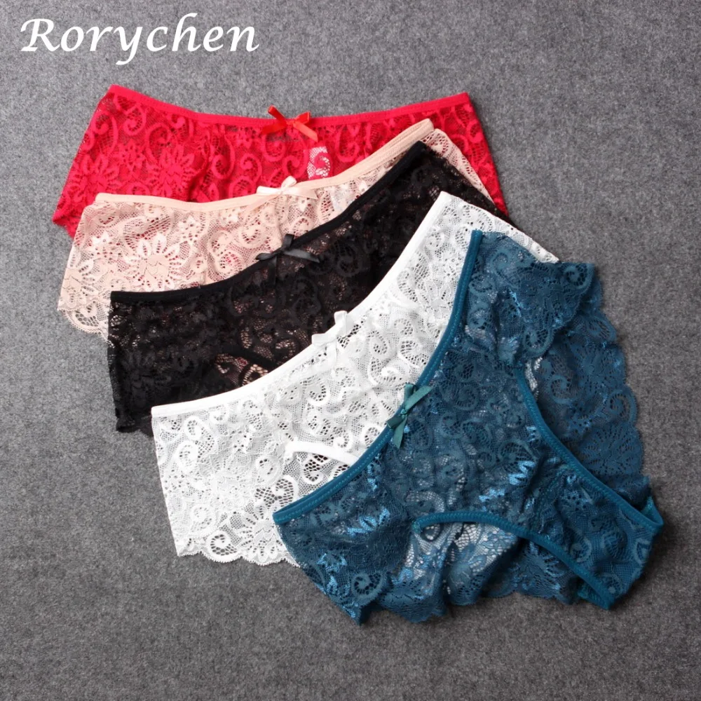

Plus Size Briefs Women Underwear Sexy Lace Summer Panties Sexy Lingerie Intimates French Style Transparent Shorty boxer