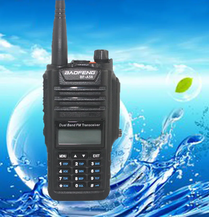 

The New Professional Walkie Talkie Waterproof BAOFENG BF-A58 UV-XR With FM Radio Station CB Ham Radio Two Way Dual Band Vhf Uhf