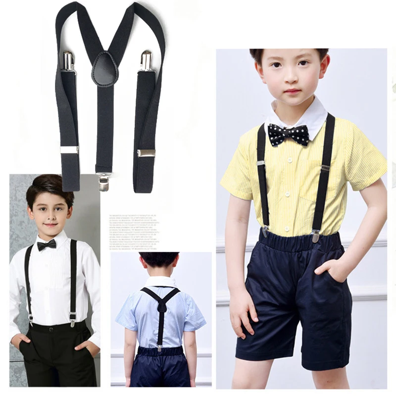Fashion Baby Toddler Kids Boys Girls New Suspender and Bow Tie Set 