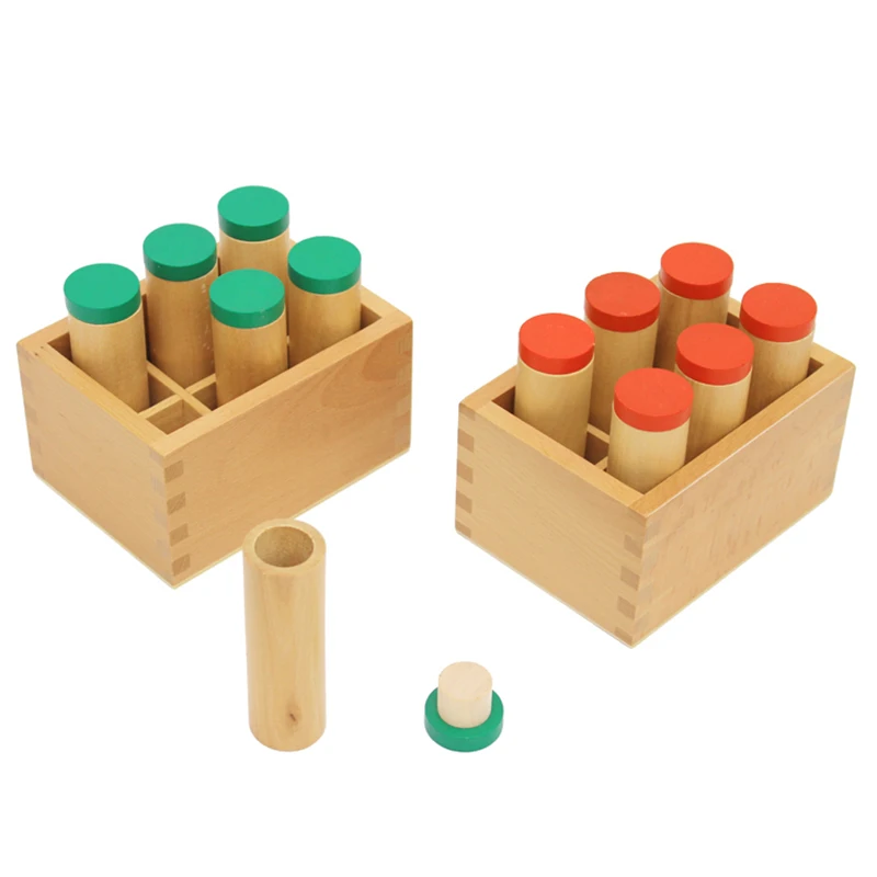 2017 New Arrival Montessori Materials Sensory Toys Sound Boxes Barrels