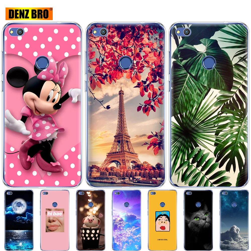 

silicone case for huawei P9 LITE 2017 P8 LITE 2017 case bumper soft tpu back phone cover 360 full protective transparent coque