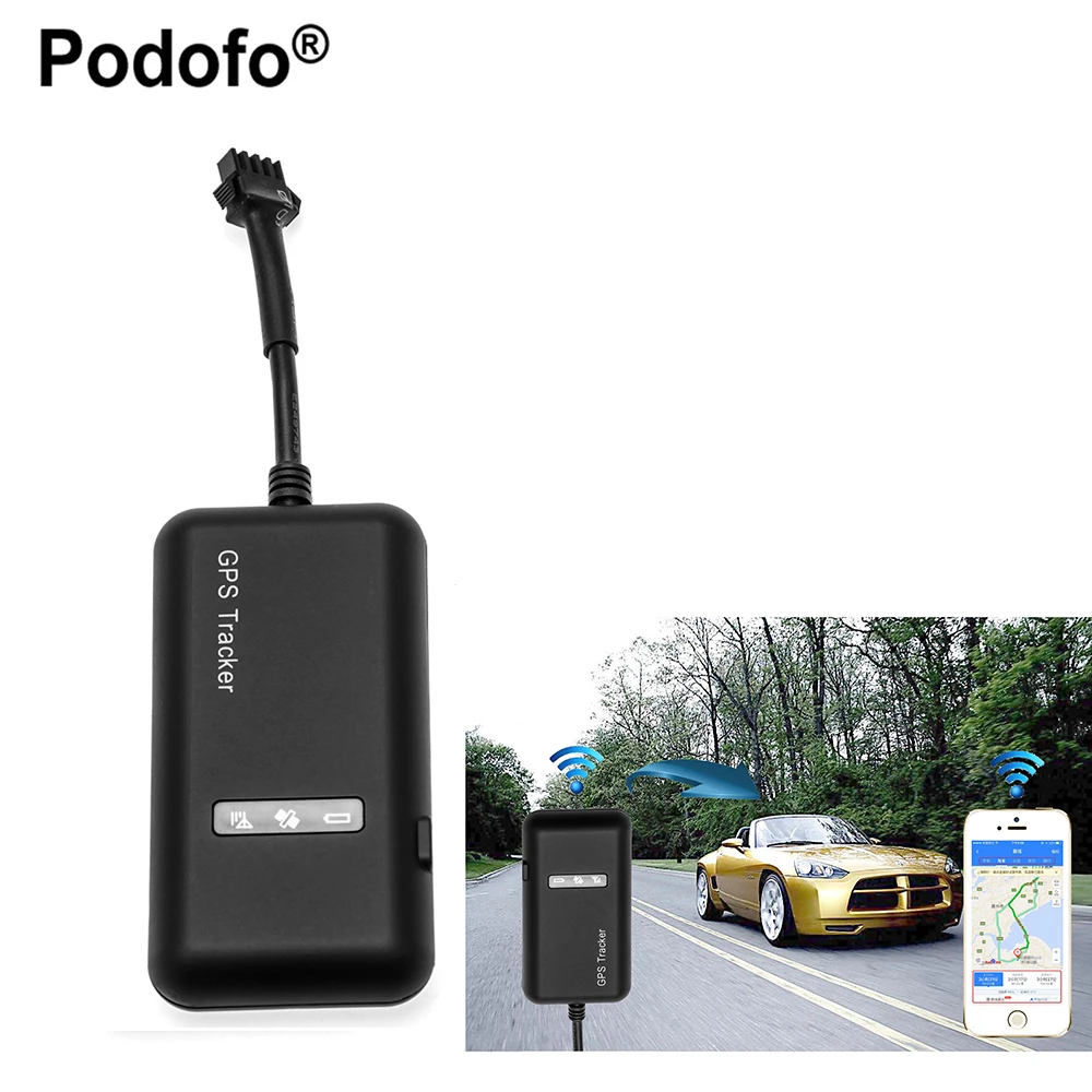 Podofo Portable gps tracker Realtime GSM/GPRS/GPS Locator Car Vehicle Tracker Tracking Device
