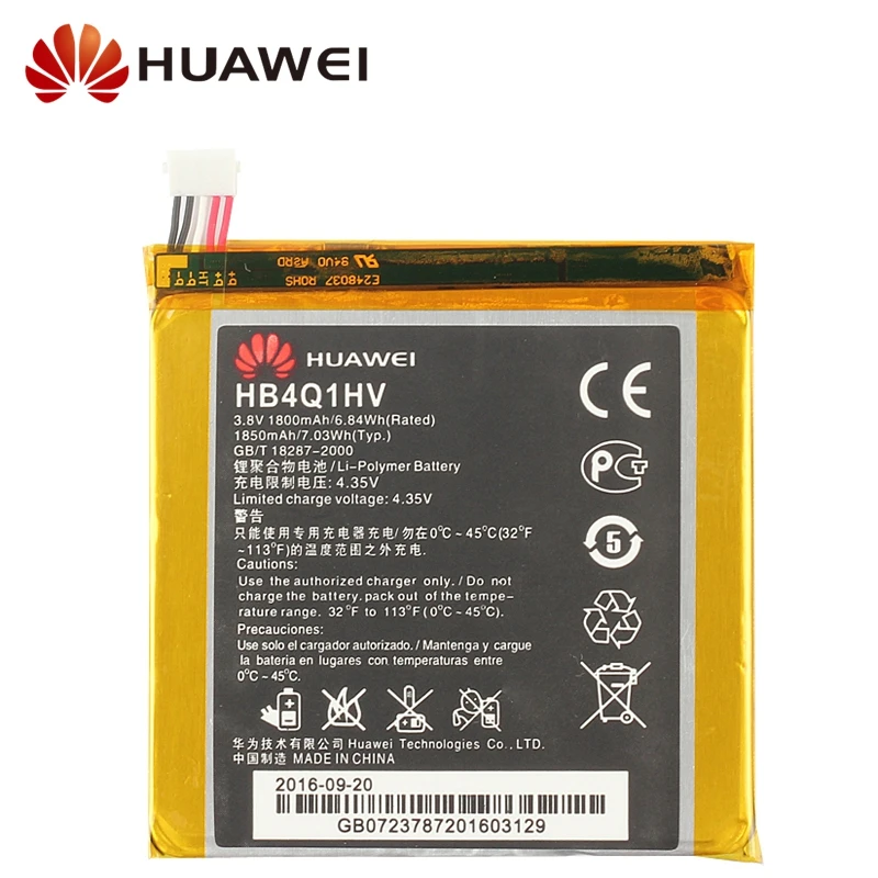 Оригинальная запасная батарея HB4Q1HV для Huawei U9200 U9500 T9200 Ascend P1 D1 настоящая телефона