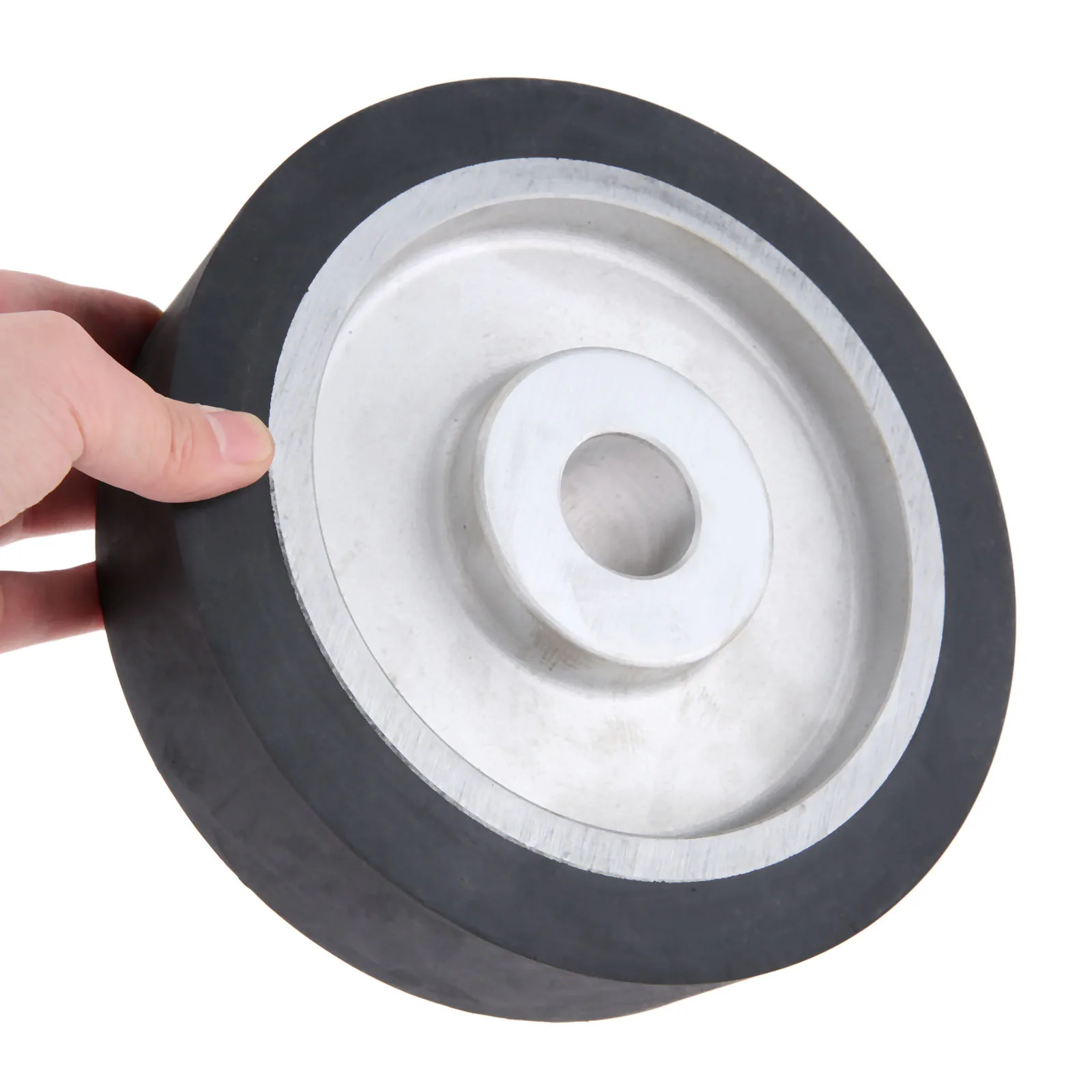 DRELD 200*50mm Solid Rubber Contact Wheel For Belt Grinder Sander Polishing Sanding Chamfering Grinding Wheel Abrasive Belt DRELD 200*50mm Solid Rubber Contact Wheel For Belt Grinder Sander Polishing Sanding Chamfering Grinding Wheel Abrasive Belt
