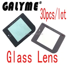 30 шт./партия, стеклянная линза для GameboyGB GBO DMG GBP, стеклянная линза серого цвета, Защитная пленка для объектива с аденсивным корпусом для мальчиков